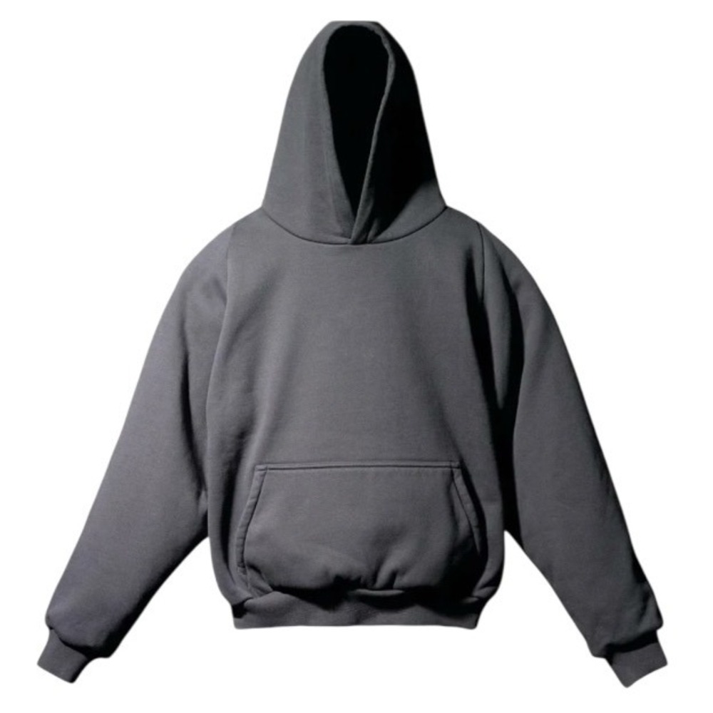 Yeezy Gap Engineered by Balenciaga Shrunken Hoodie Dark Grey Men Large ( Box 3)